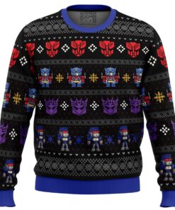 Xmas In Disguise Transformers Funny Christmas Sweaters 1