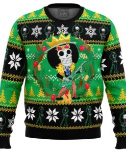 One Piece Straw Hat Pirates Crew Black Ugly Xmas Sweater Best Gift For Fans