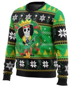 Xmas Style Brook One Piece Green Black Christmas Sweater Best Gift For Fans