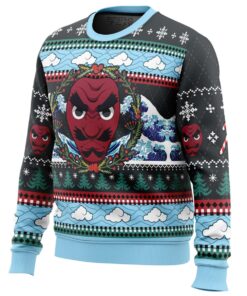 Xmas Style Demon Slayer Character Sakonji Urokodaki Ugly Christmas Sweater Best Fan Gift