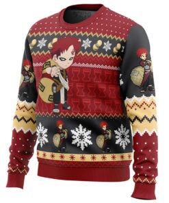 Xmas Style Gaara Naruto Character Gaara Ugly Christmas Sweater Best Fan Gifts 3