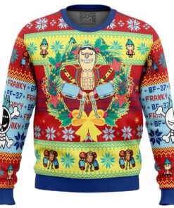 Xmas Style One Piece Character Franky Plus Size Ugly Christmas Sweater For Fans