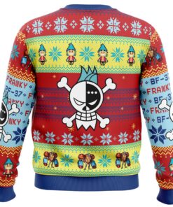 Xmas Style One Piece Character Franky Plus Size Ugly Christmas Sweater For Fans 4