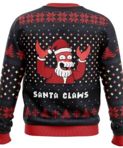 Xmas Ugly Sweater Santa Claws Zoidberg Futurama Christmas Sweater Women