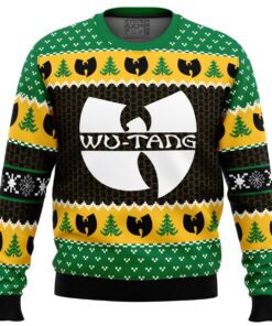 Yah Its Christmas Time Yo Wu Tang Clan Logo Ugly Christmas Sweater Gift For Hip Hop Fans 1