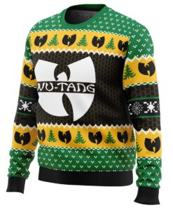 Yah Its Christmas Time Yo Wu Tang Clan Logo Ugly Christmas Sweater Gift For Hip Hop Fans 2