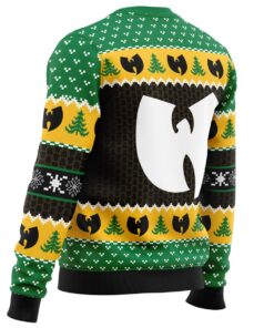 Yah Its Christmas Time Yo Wu Tang Clan Logo Ugly Christmas Sweater Gift For Hip Hop Fans 3