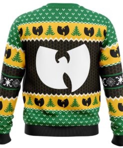Yah Its Christmas Time Yo Wu Tang Clan Logo Ugly Christmas Sweater Gift For Hip Hop Fans 4