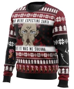 You Were Expecting Santa Sukuna Jujutsu Kaisen Funny Ugly Christmas Sweater Best Xmas Gift