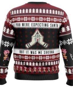 You Were Expecting Santa Sukuna Jujutsu Kaisen Funny Ugly Christmas Sweater Best Xmas Gift 4