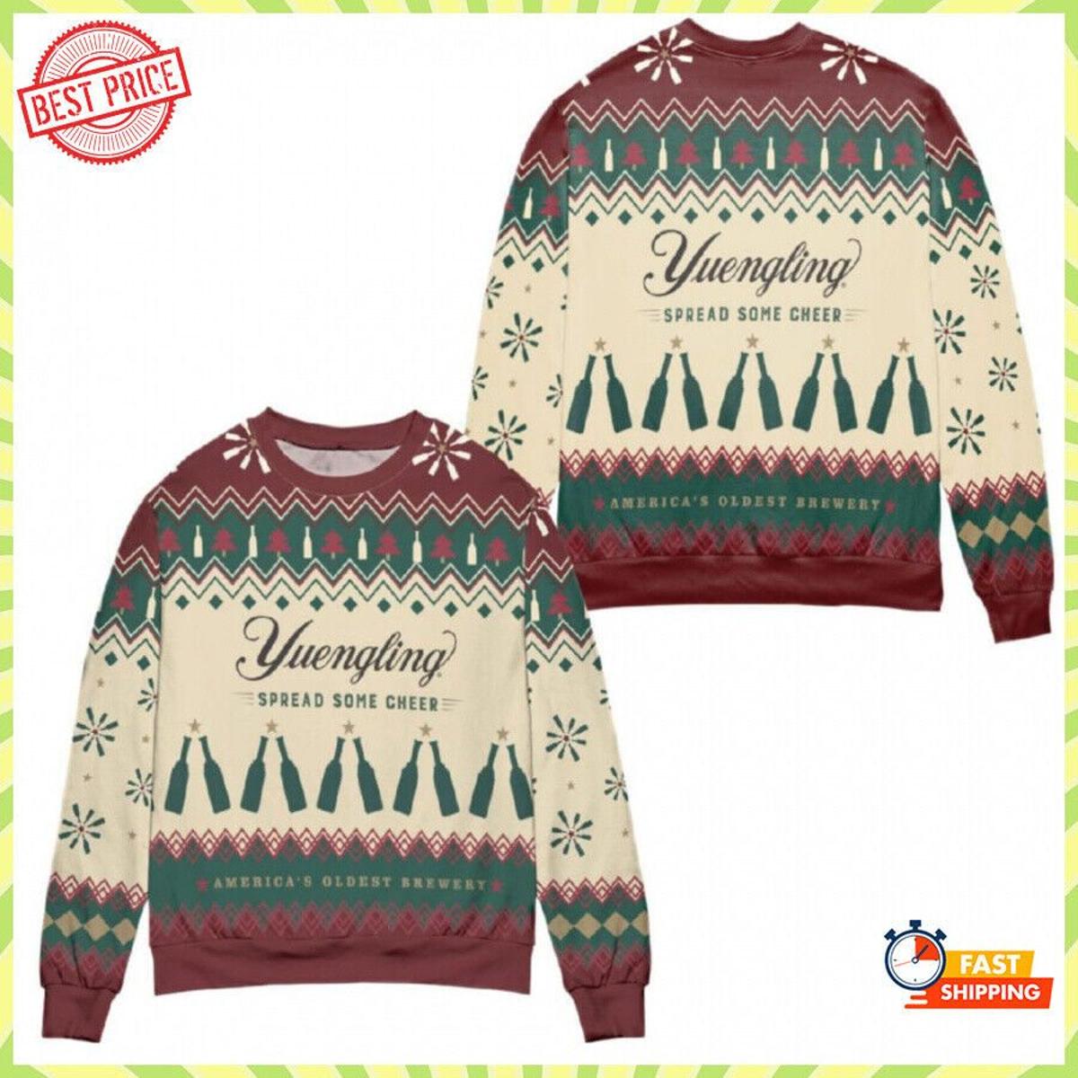 Yuengling Spread Some Cheer Ugly Christmas Sweater