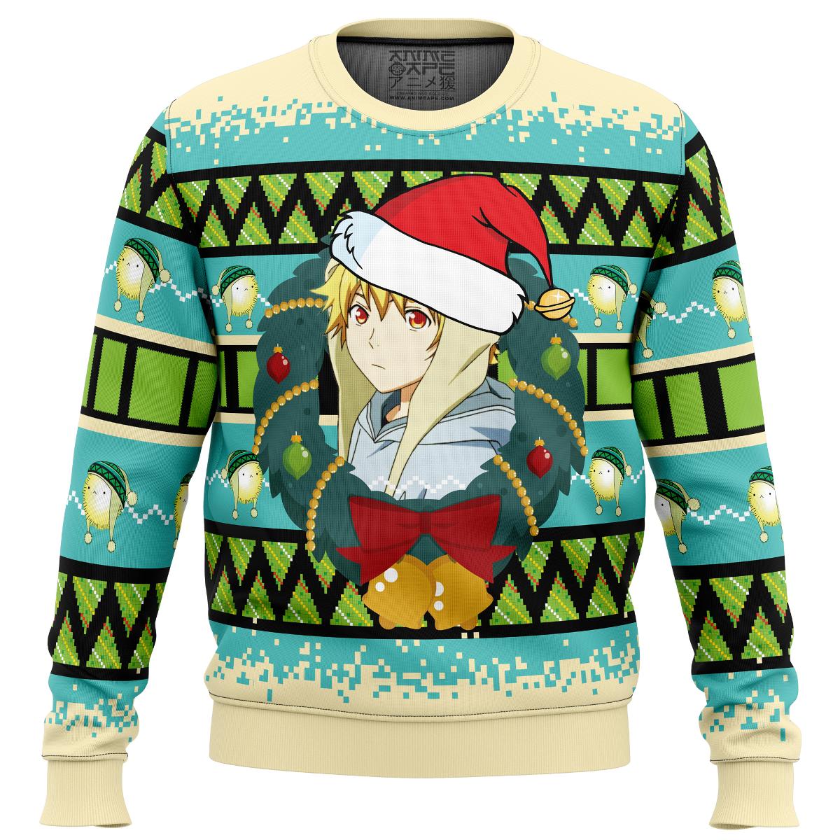 Full Moon Odd Taxi Christmas Sweater