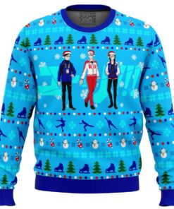 Yuri On Ice The Top 3 Ice Skaters Ugly Christmas Sweater Gift