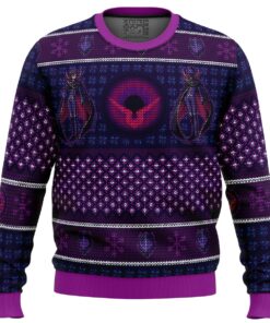 Zero Lelouch Code Geass Purple Ugly Christmas Sweater Gift For Manga Anime Fans