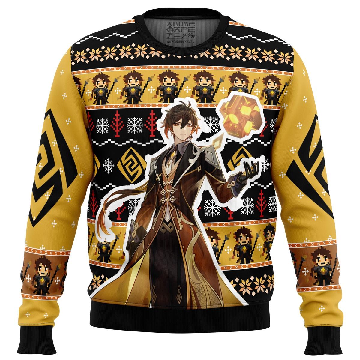 Raiden Genshin Impact Ugly Christmas Sweater Gift