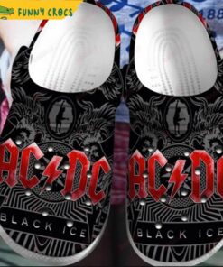 Acdc Band Black Ice Crocs Music Shoes