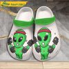 Alien-printed Crocs