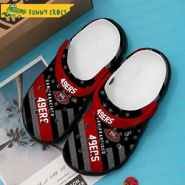 American Flag San Francisco 49ers Crocs Slippers