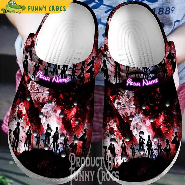 Anime Blood Attack On Titan Characters Crocs – Blood Of The Titans