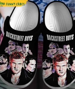 Backstreet Boys Band Music Black Crocs Clog Shoes