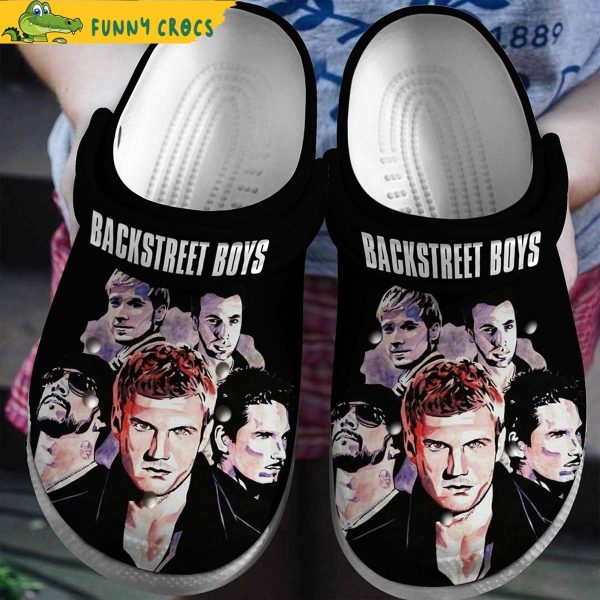 Backstreet Boys Band Music Black Crocs Clog Shoes