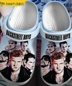 Backstreet Boys Band Music Blue Crocs Sandals