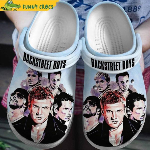 Backstreet Boys Band Music Blue Crocs Sandals