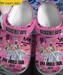 Backstreet Boys Dna Tour 2023 Music Pink Crocs Clog