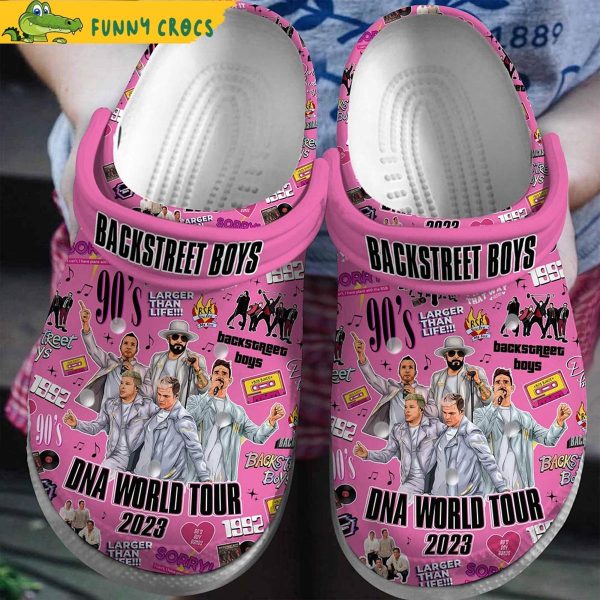 Backstreet Boys Dna Tour 2023 Music Pink Crocs Clog