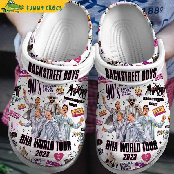 Backstreet Boys Dna Tour 2023 Music White Crocs Shoes