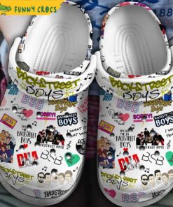 Backstreet Boys Music Pattern Crocs Shoes