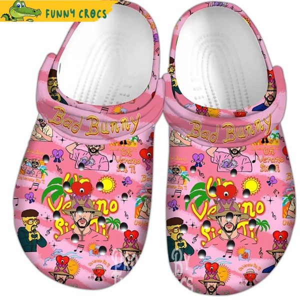 Bad Bunny Un Verano Sin Ti Pink Crocs Shoes By Crocs Shoes