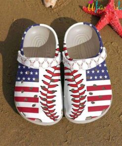 Baseball-themed American Crocs