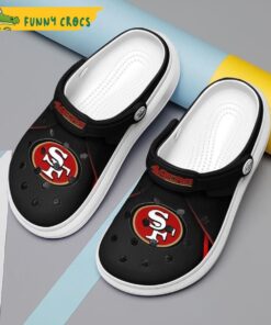 Black San Francisco 49ers Crocs