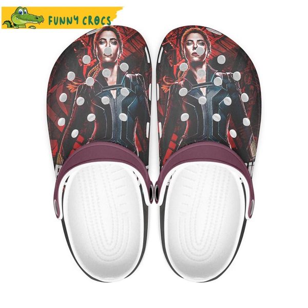 Black Widow Avengers Crocs – Femme Fatale Style