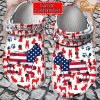 Firefighter American Flag Crocs Clog Shoes