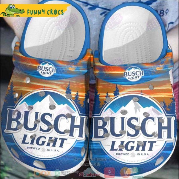 Busch Light Logo Crocs Clog Shoes