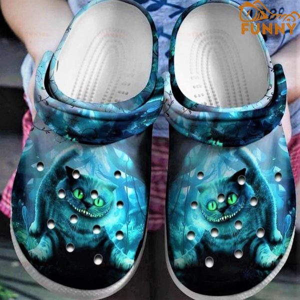 Cheshire Cat Themed Alice In Wonderland Crocs