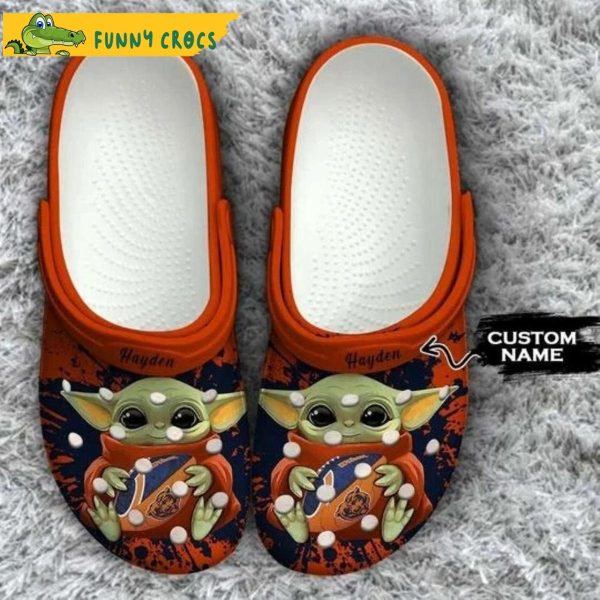 Custom Chicago Bears Baby Yoda Crocs Clog