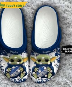 Custom Indianapolis Colts Baby Yoda Crocs Clog Shoes