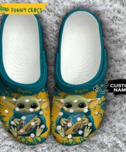 Custom Jacksonville Jaguars Baby Yoda Crocs Clog