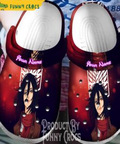 Personalized Eren & Mikasa Attack On Titan Crocs – Their Legendary Journey