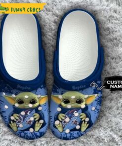 Custom Tennessee Titans Baby Yoda Crocs Clog Slippers