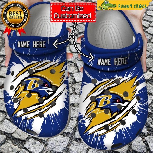 Customized Baltimore Ravens Crocs Clog