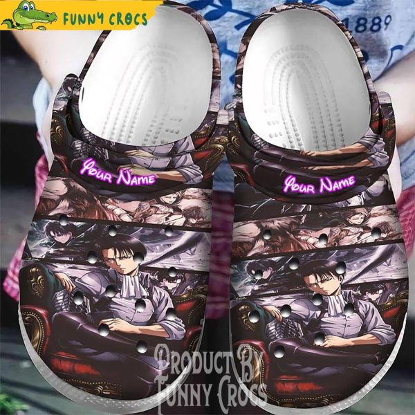 Customized Levi Attack On Titan Crocs, Anime Gifts – Tailored For Levi Fans