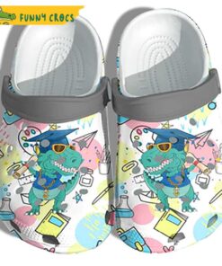 Cute Dinosaur Back To School Crocs Shoes