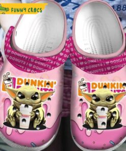 Dunkin Donuts Baby Yoda Crocs Clog Shoes