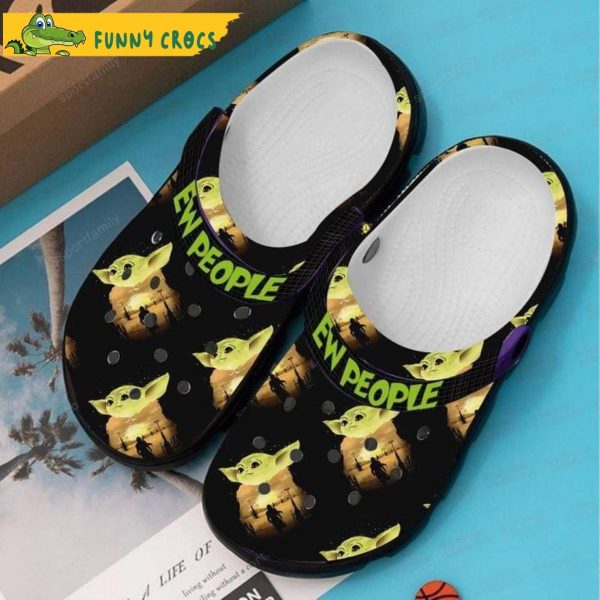 Ew People Baby Yoda Crocs Clog Shoes