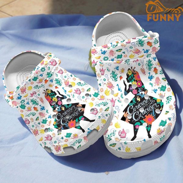 Floral Alice In Wonderland Crocs