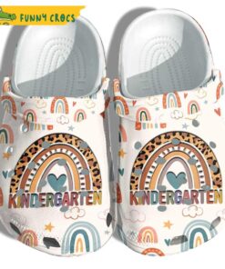 Funny Rainbow Back To School Crocs Sandals